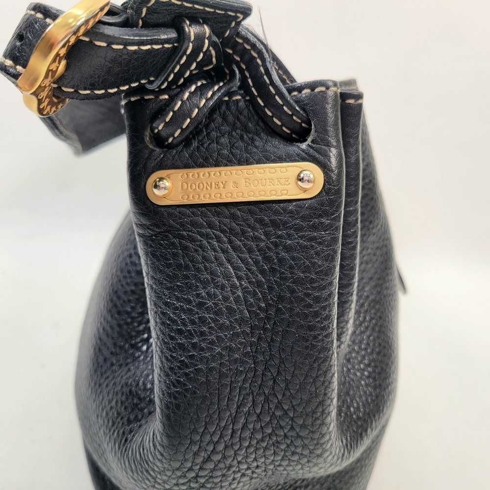 Vintage 90s DOONEY & BOURKE Black Pebbled Leather… - image 4