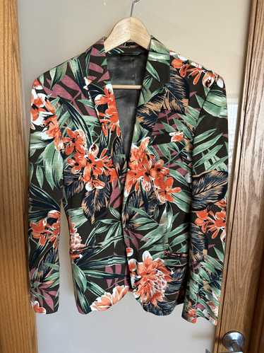 Zara Flower Print Blazer