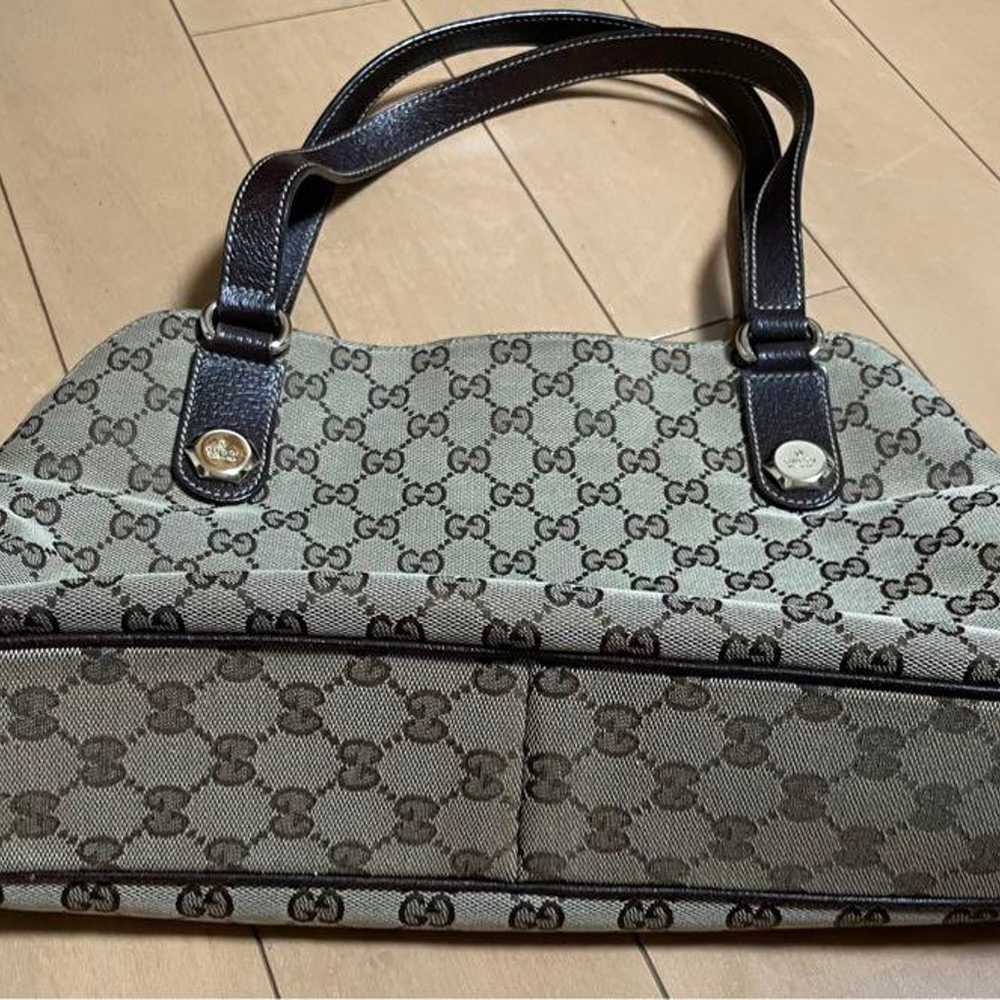 ［Excellent Condition］Gucci GG Pattern Tote Bag Be… - image 3