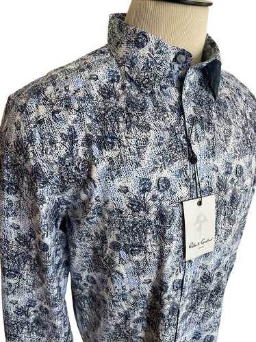 Robert Graham Blue Abstract Floral