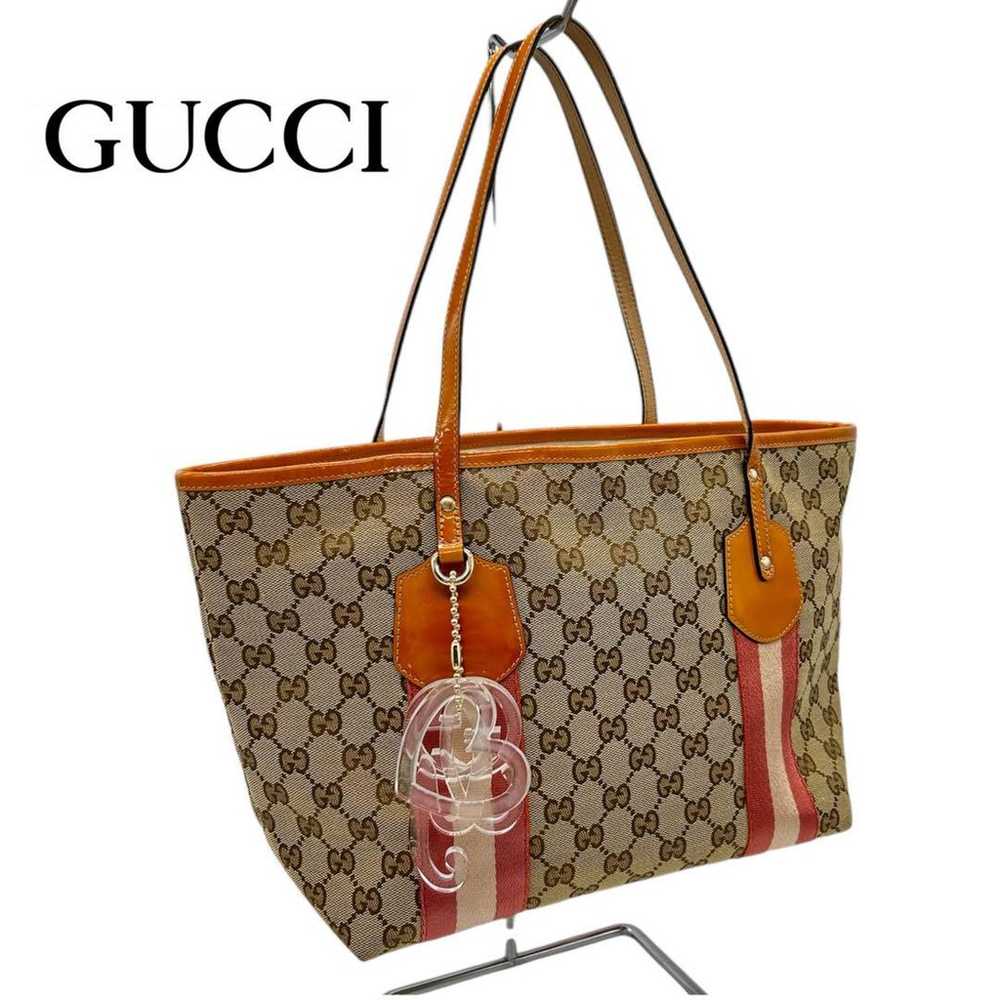 GUCCI Sherry Line GG Canvas Tote Bag Shoulder Bag - image 1