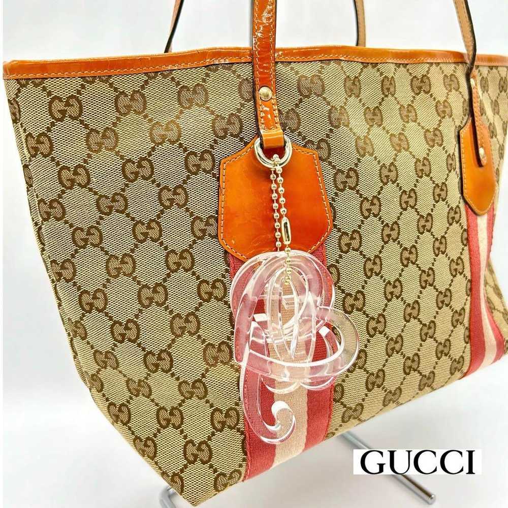 GUCCI Sherry Line GG Canvas Tote Bag Shoulder Bag - image 2