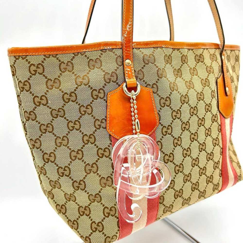 GUCCI Sherry Line GG Canvas Tote Bag Shoulder Bag - image 4