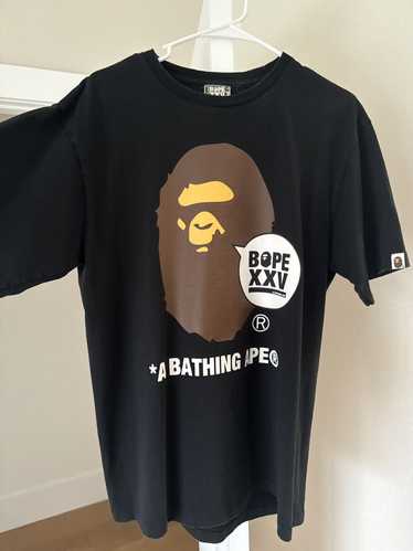 Bape Bape black tee shirt XL XXV limited edition l