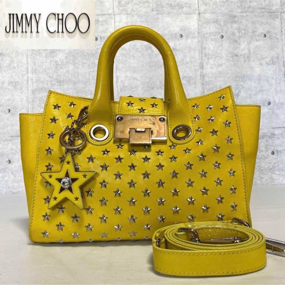 【JIMMY CHOO】RILEY/S Yellow Studded 2WAY Handbag - image 1