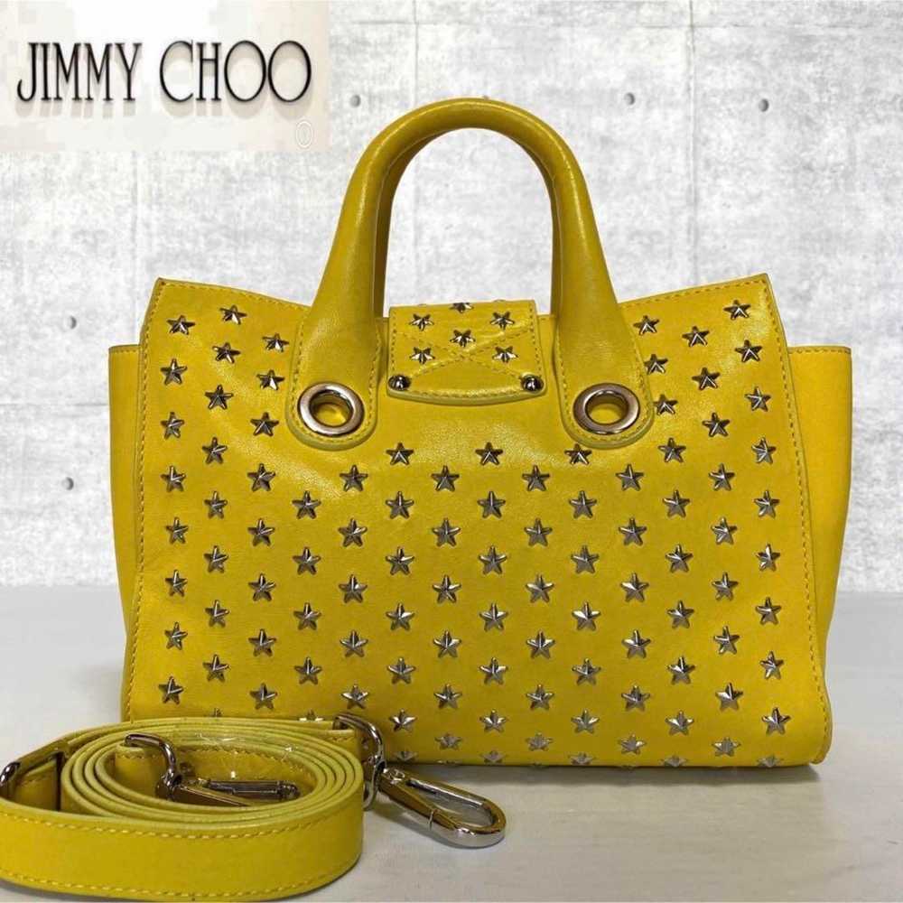 【JIMMY CHOO】RILEY/S Yellow Studded 2WAY Handbag - image 2