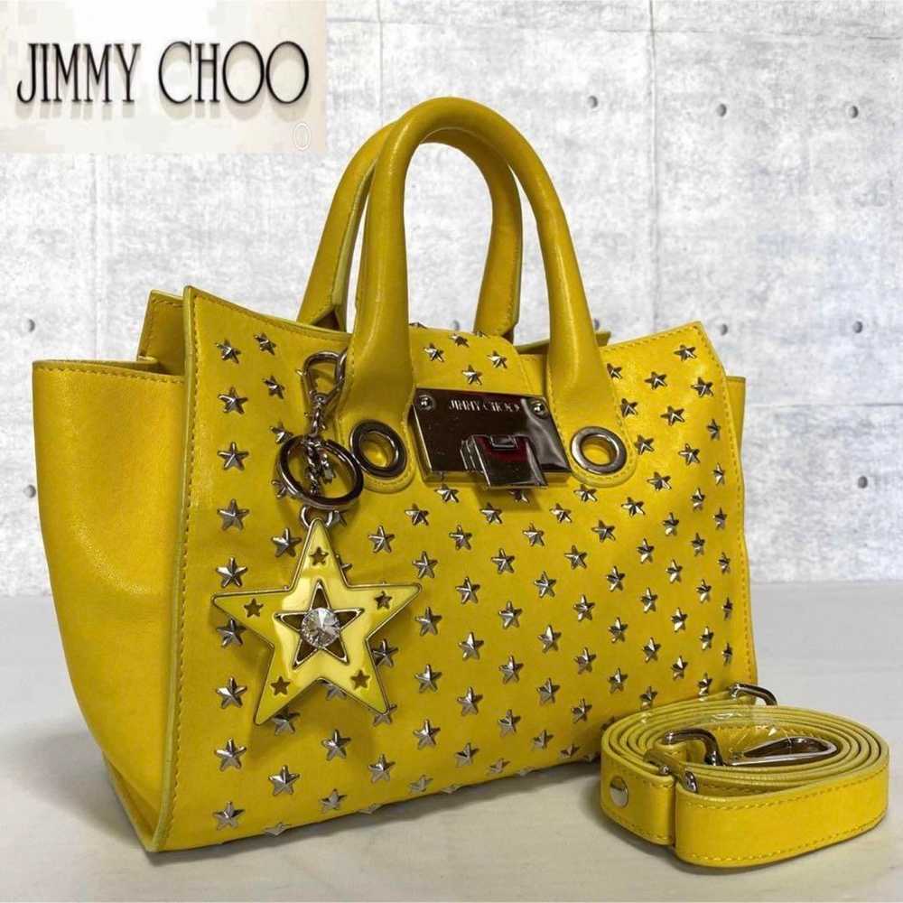 【JIMMY CHOO】RILEY/S Yellow Studded 2WAY Handbag - image 3