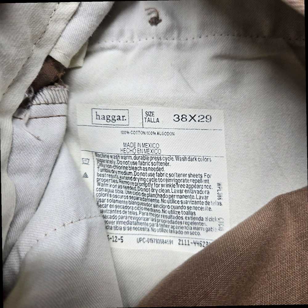 Haggar Classic Fit 100 Percent Cotton Rich Tan Br… - image 3