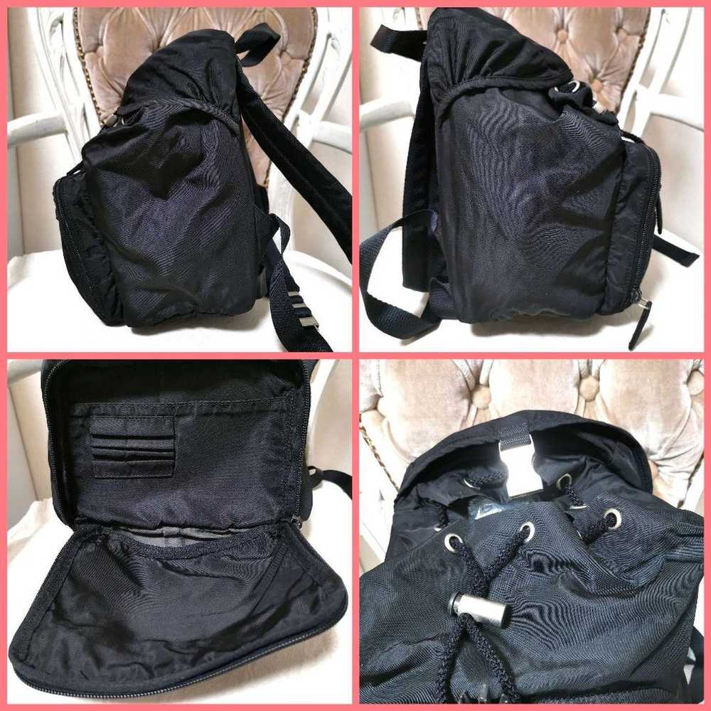 【Good quality】Authentic Prada backpack black nylo… - image 3