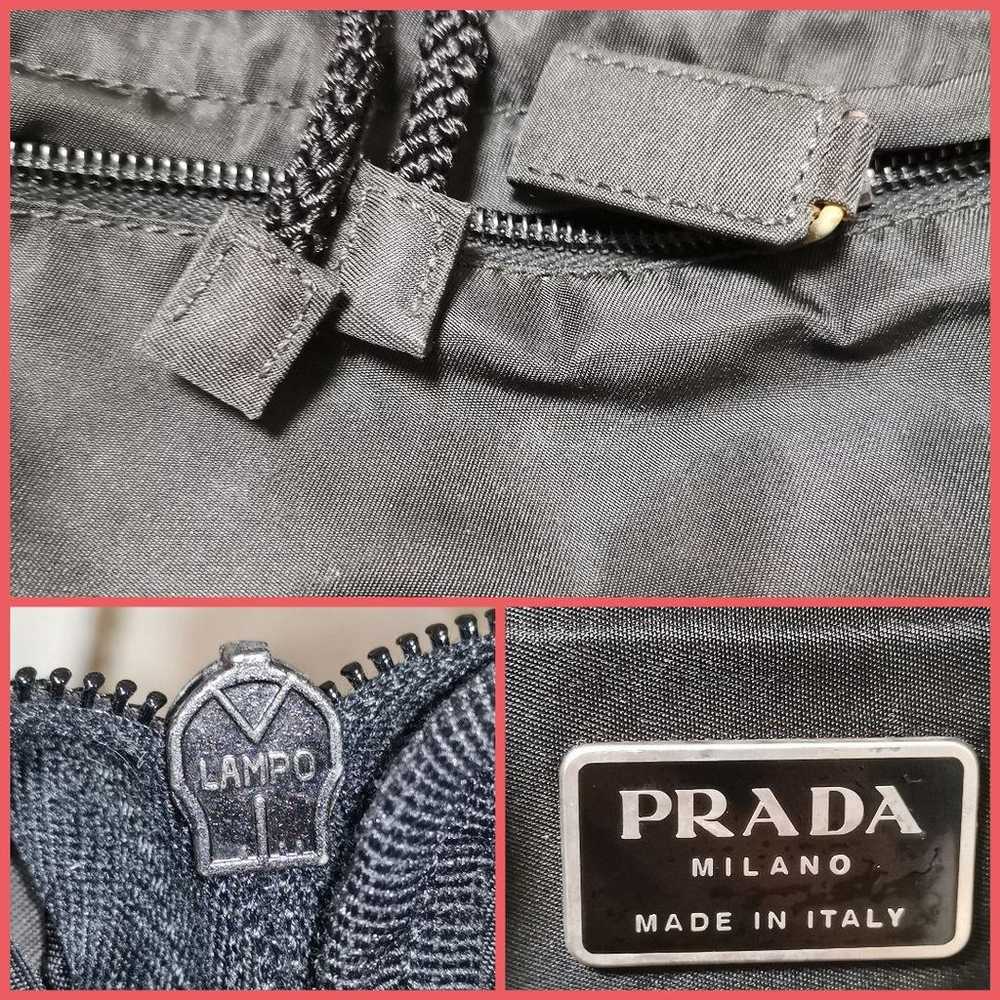 【Good quality】Authentic Prada backpack black nylo… - image 5