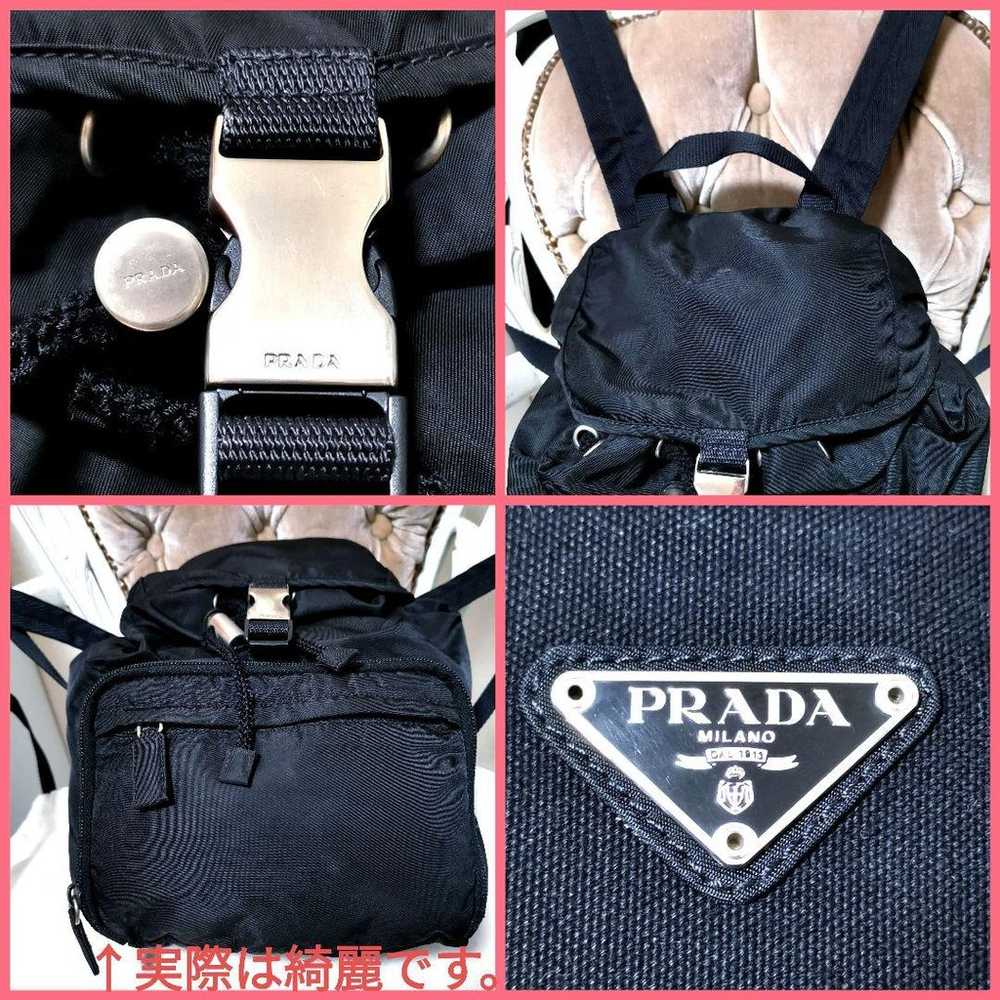 【Good quality】Authentic Prada backpack black nylo… - image 7