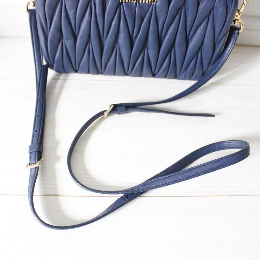 MIUMIU Shoulder Bag 2way Matelasse Double Zip Navy - image 12