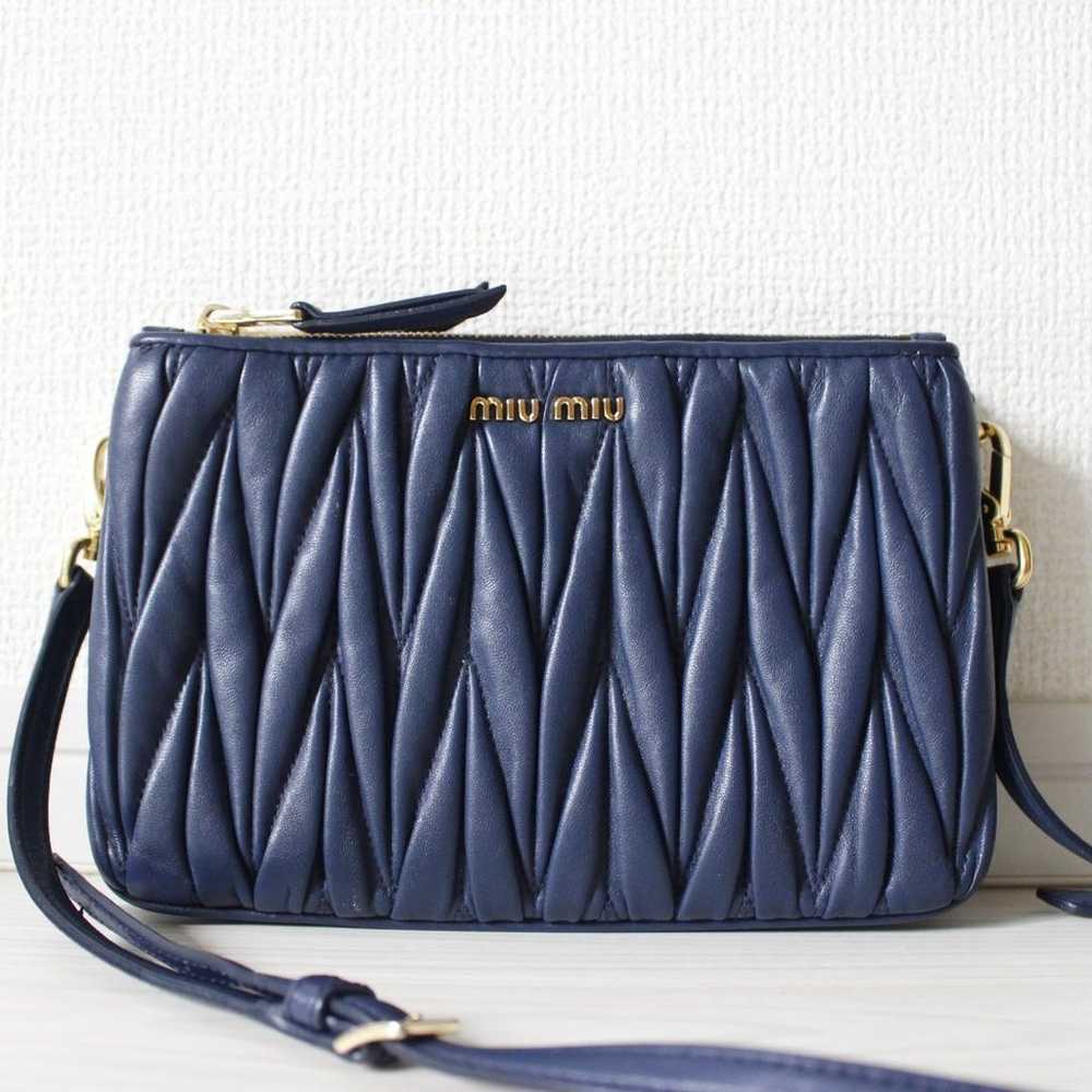 MIUMIU Shoulder Bag 2way Matelasse Double Zip Navy - image 2