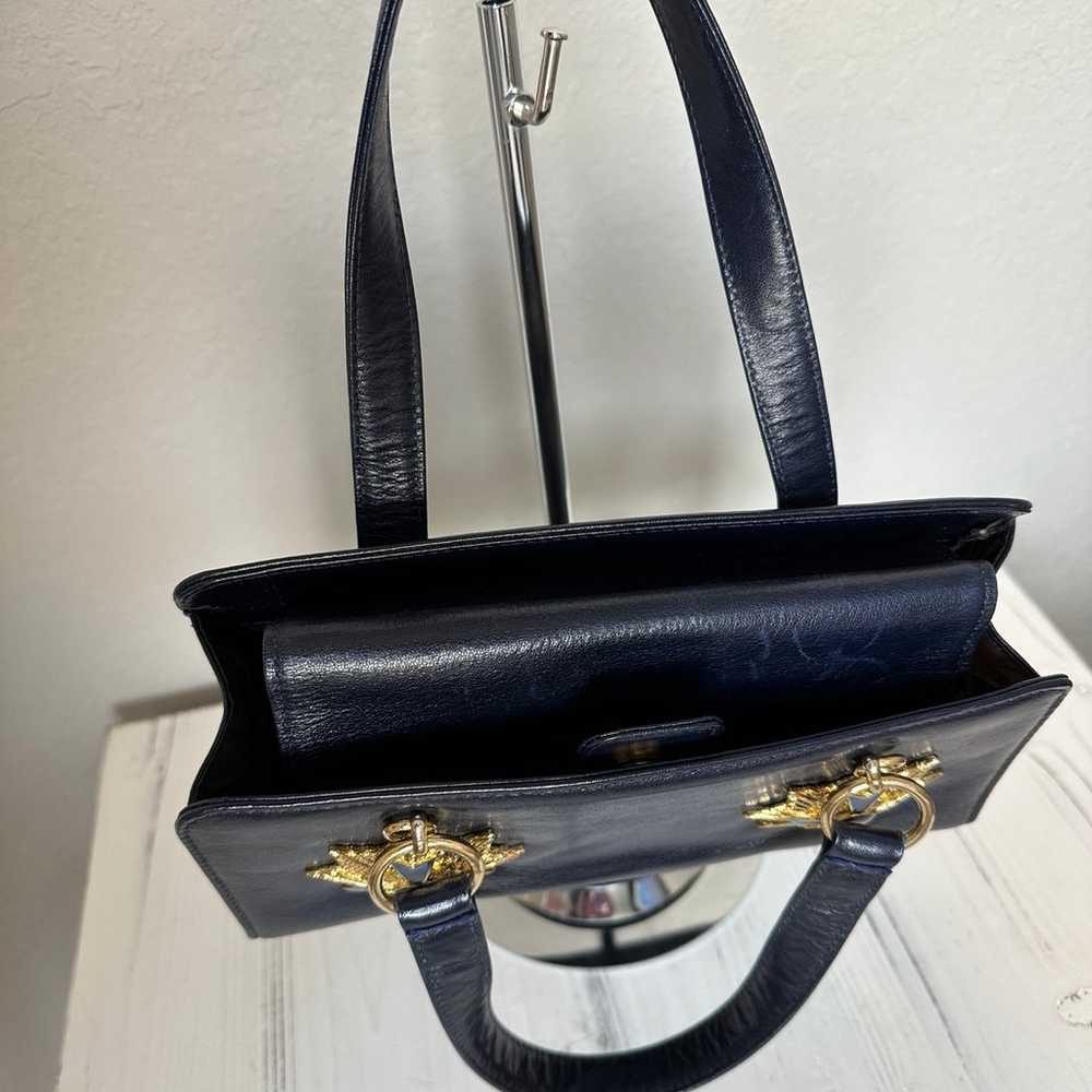 RARE Versace Medal Leather Handbag - image 5