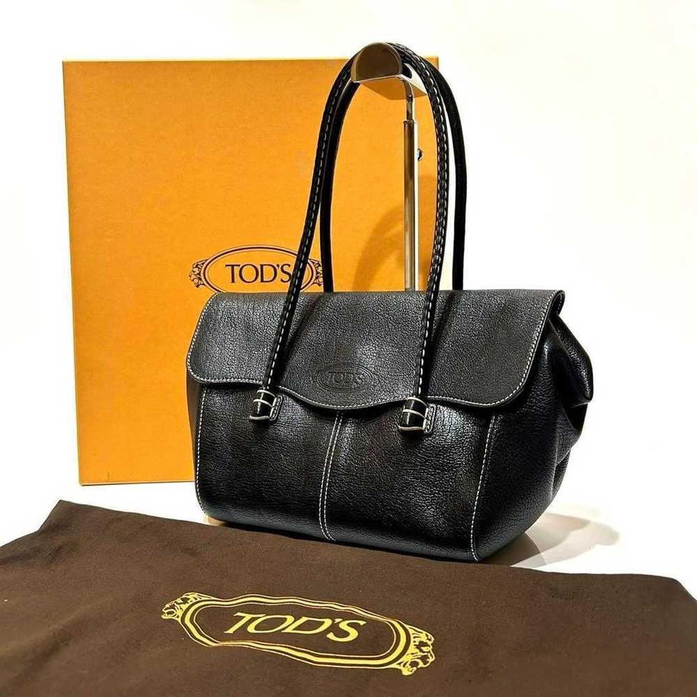 【Excellent Condition】TOD'S Handbag Corinche Wave … - image 1