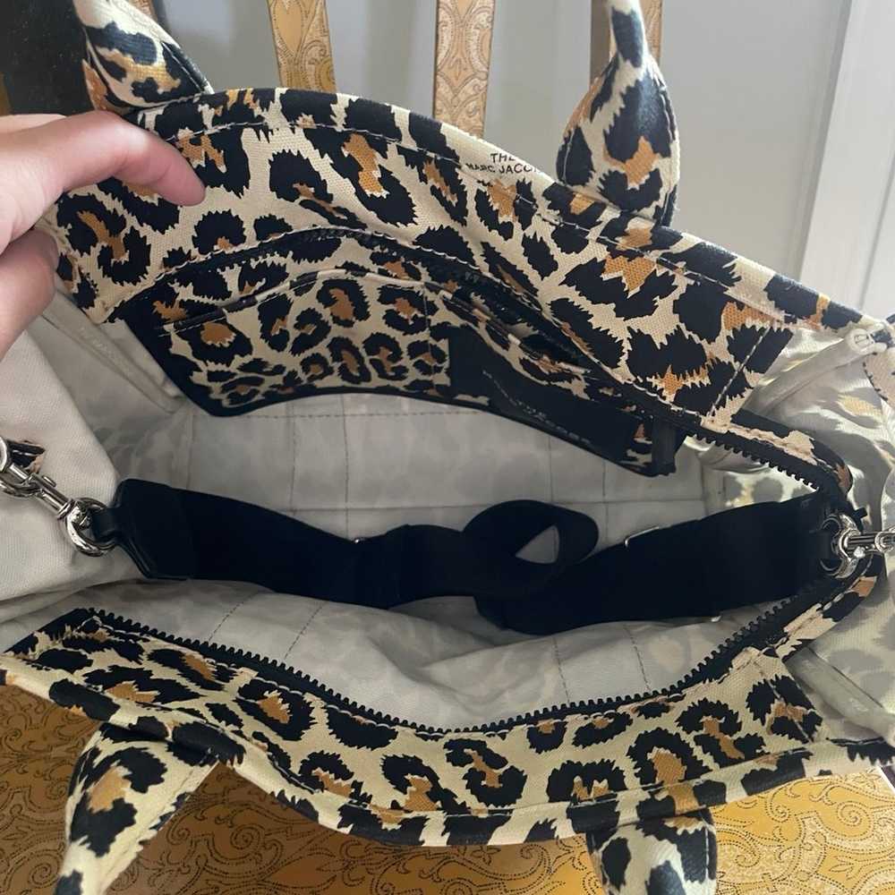 Marc Jacobs The Tote Bag Large Leopard RARE - image 7