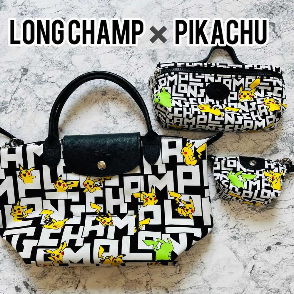 Longchamp Pokemon Pikachu Collaboration Bag Pouch… - image 1