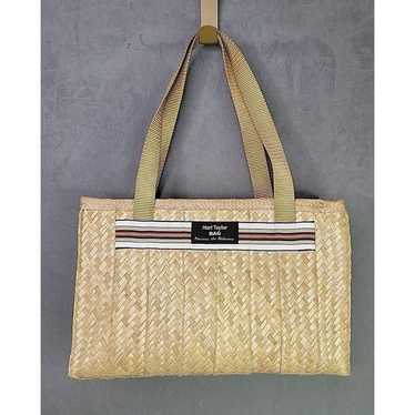 Harl Taylor Nassau Woven Straw Rafia Tote Handbag… - image 1