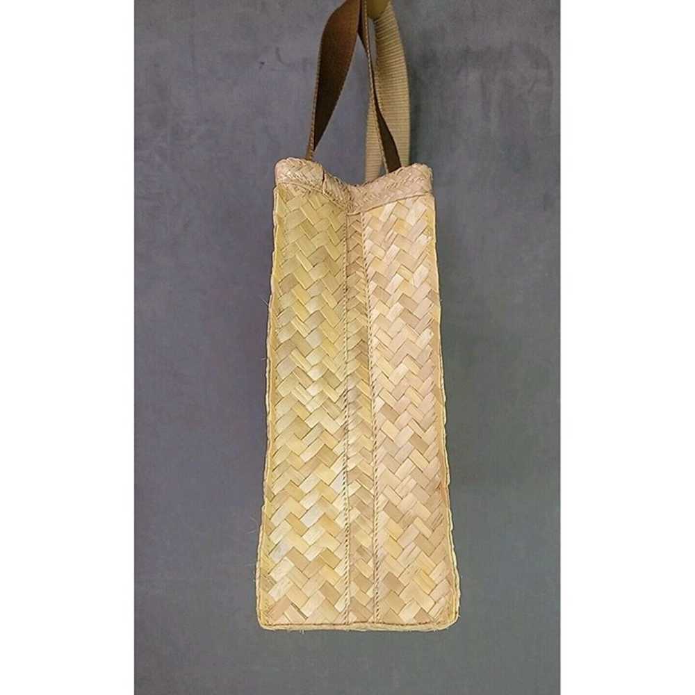 Harl Taylor Nassau Woven Straw Rafia Tote Handbag… - image 4