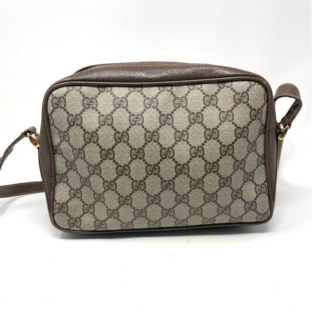 Gucci Vintage GG Monogram Logo PVC Leather Should… - image 3