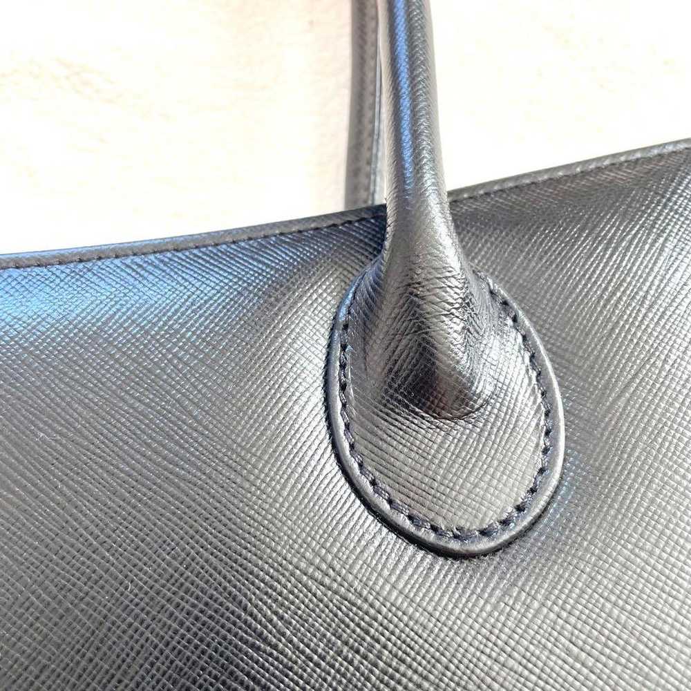 【Superb item】Rowner London tote bag, leather, bla… - image 10