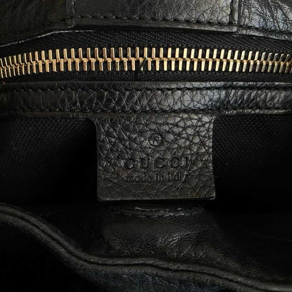 Gucci Bamboo Bag Shoulder Hand Old Black 2way - image 11