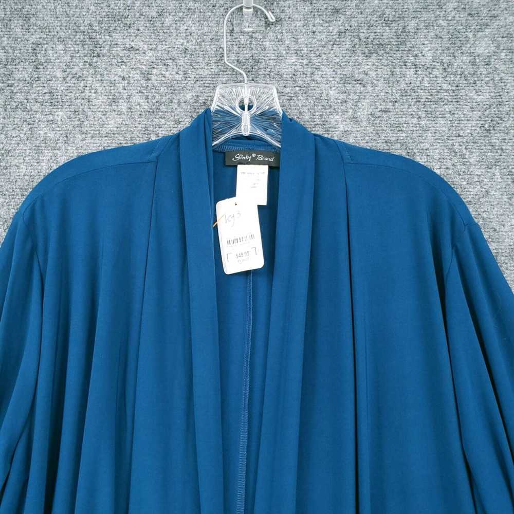 Bell Womens Plus Size 1X Beautiful Blue Duster Ca… - image 3