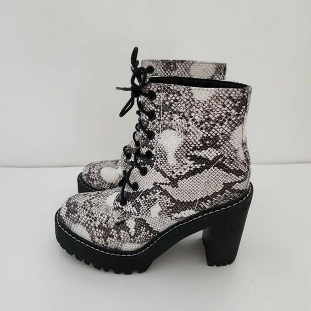 Madden Girl Archiee snake skin print chunky heel … - image 6