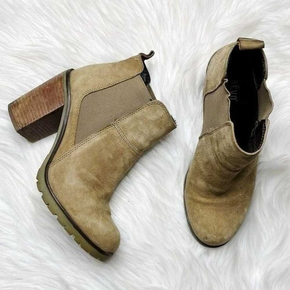 Crevo Alicia Chelsea Hiker Heeled Suede Boots Dar… - image 3