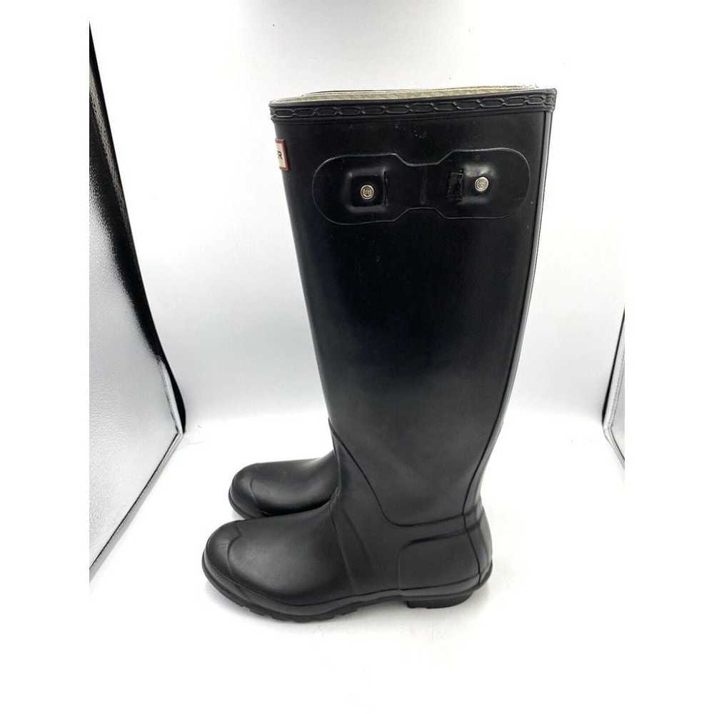 Hunter Unisex Original Tall Rain Boots Black Men'… - image 1