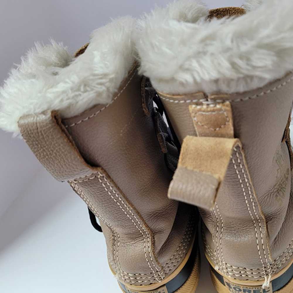 SOREL Wool Lined "Manitou" Womens Size 6 Boots Br… - image 12