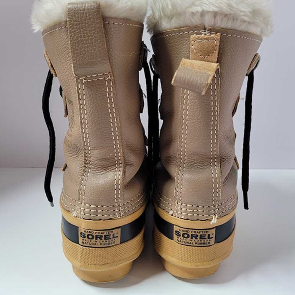 SOREL Wool Lined "Manitou" Womens Size 6 Boots Br… - image 5