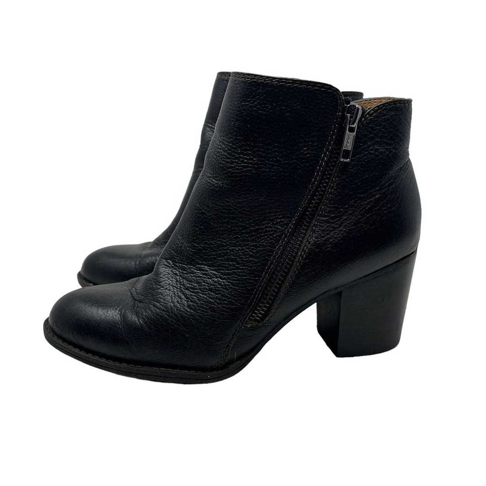 Sofft Womens Black Leather Ankle Boot Zip Up Chun… - image 2