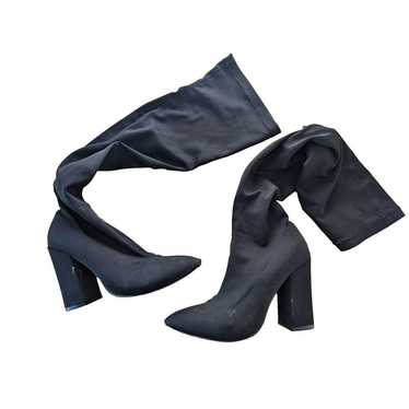 Simmi London Boots JOYCE Black Stretch Block Heel… - image 1