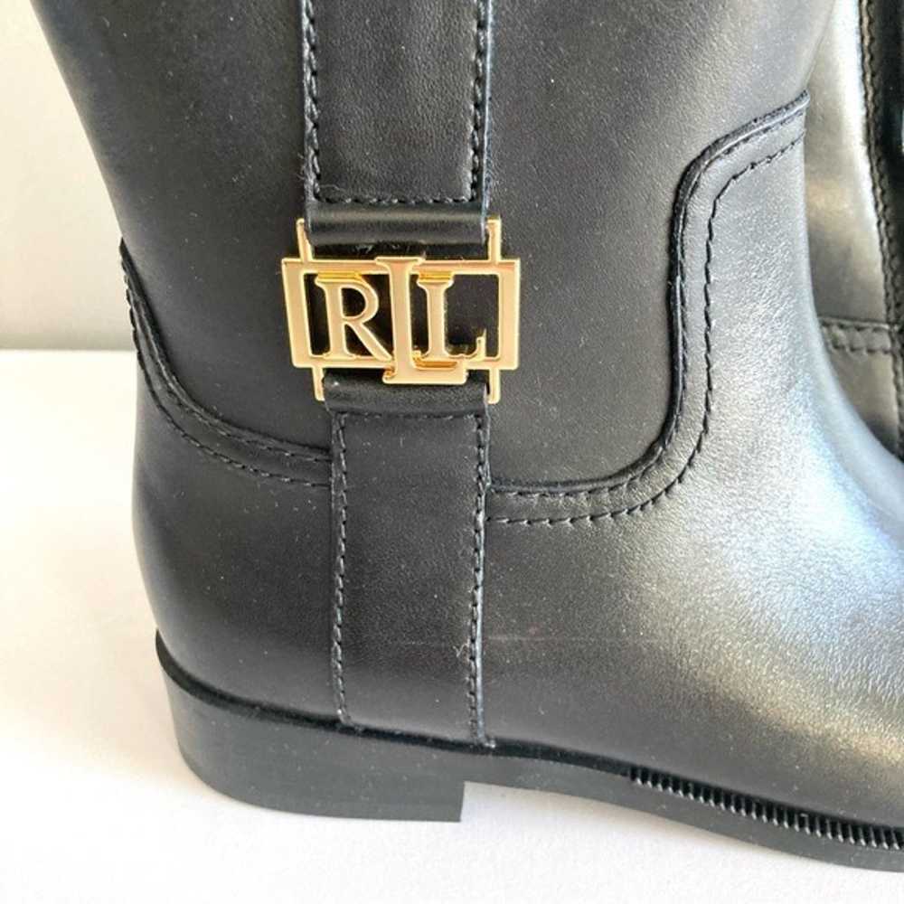 Ralph Lauren NEW Berdie black leather riding boot… - image 6