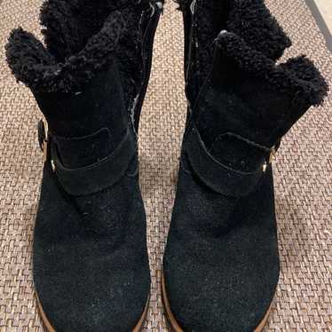 Tommy Hilfiger 7 Black Faux Suede Boots