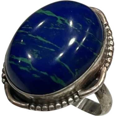 Vintage Sterling Silver and Lapis Ring