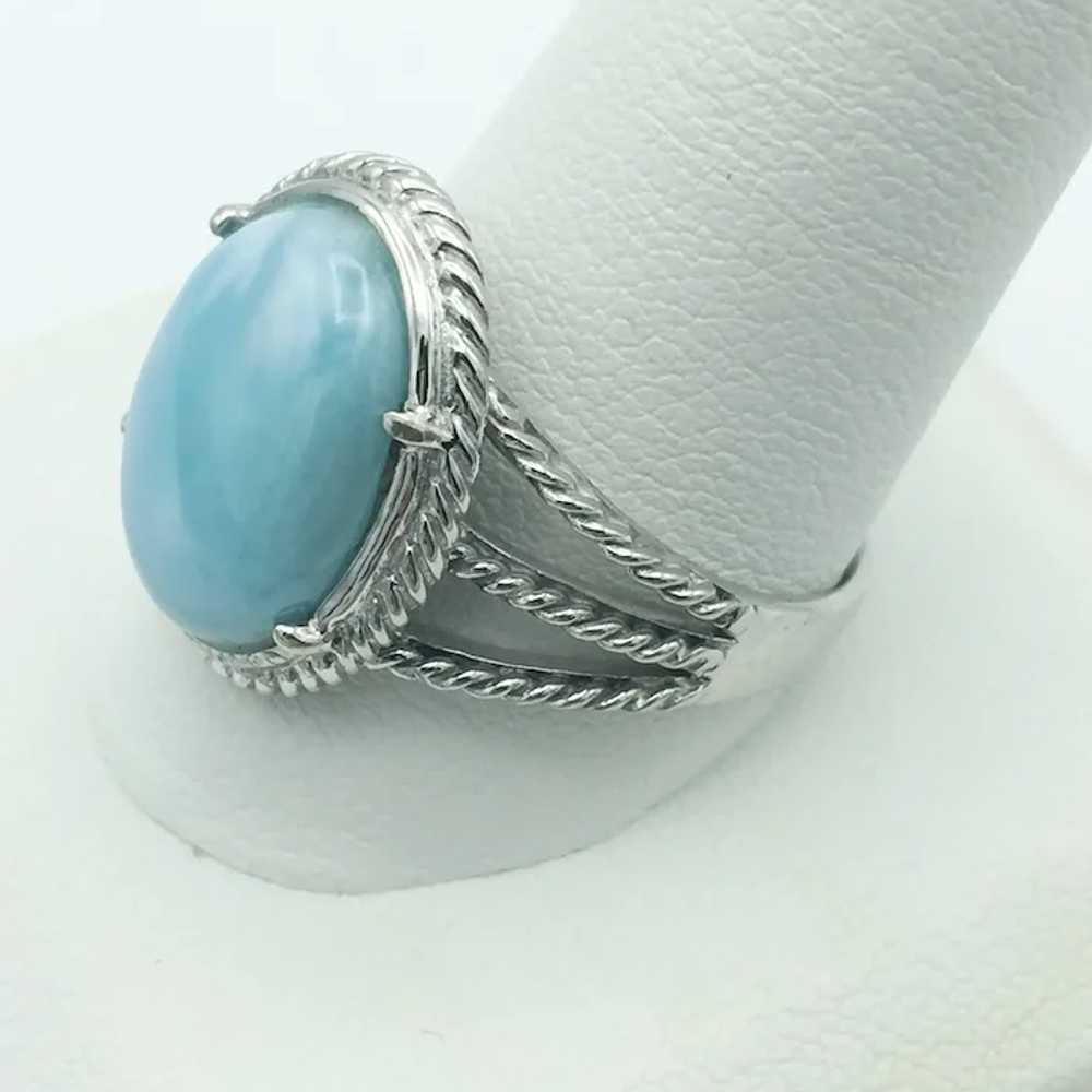 Sterling Silver Larimar Ring - image 4