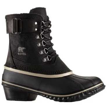 Sorel Women's Black Fancy Lace II NL2125-010 Leat… - image 1