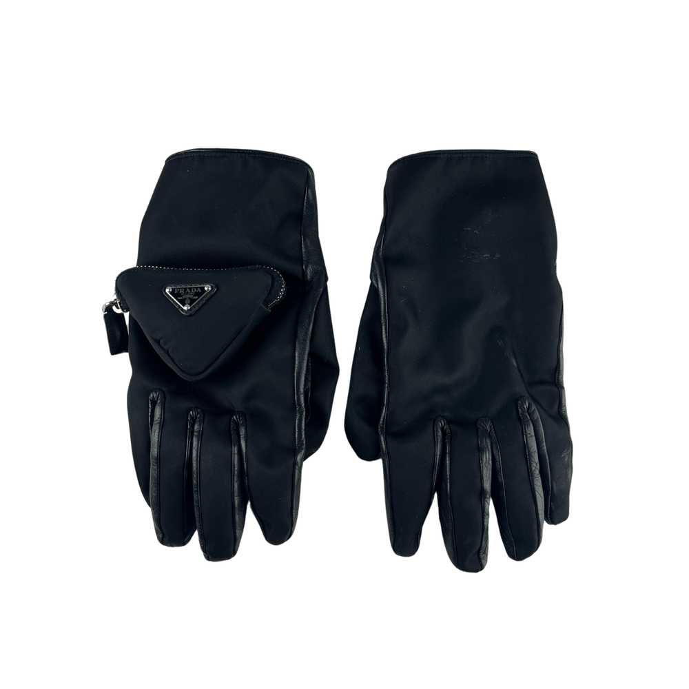 Prada Prada Re-Nylon Napa Leather Bag Gloves - image 2