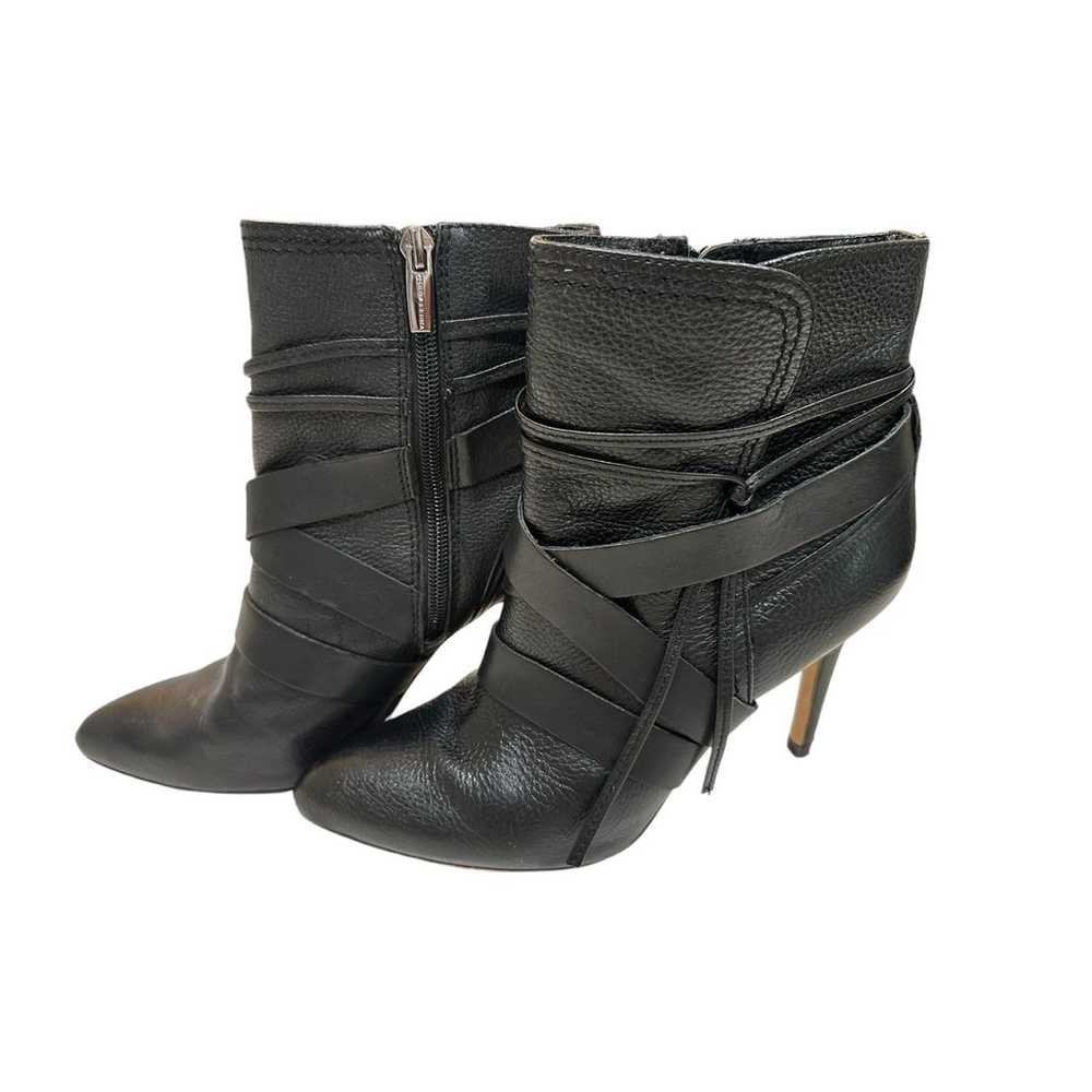 Vince Camuto Solter Black Leather High Heel Ankle… - image 1