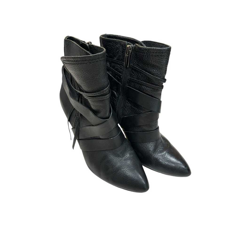 Vince Camuto Solter Black Leather High Heel Ankle… - image 2