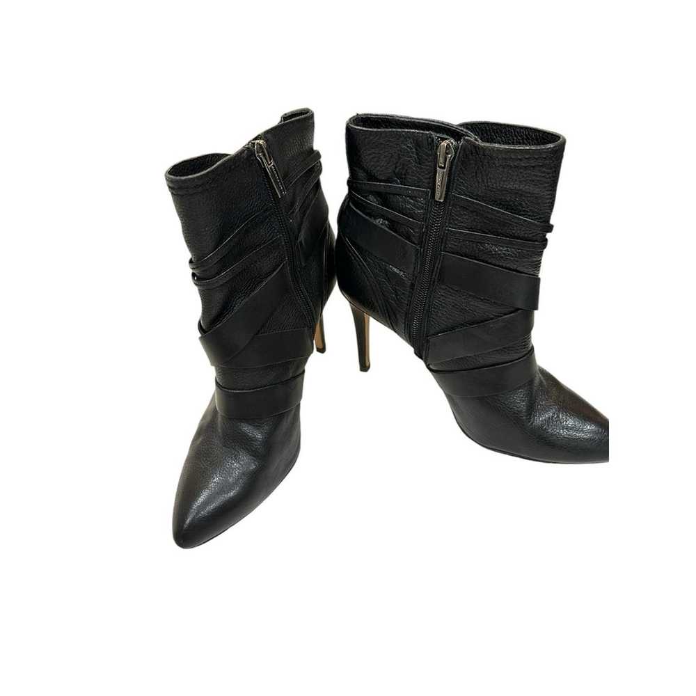 Vince Camuto Solter Black Leather High Heel Ankle… - image 3