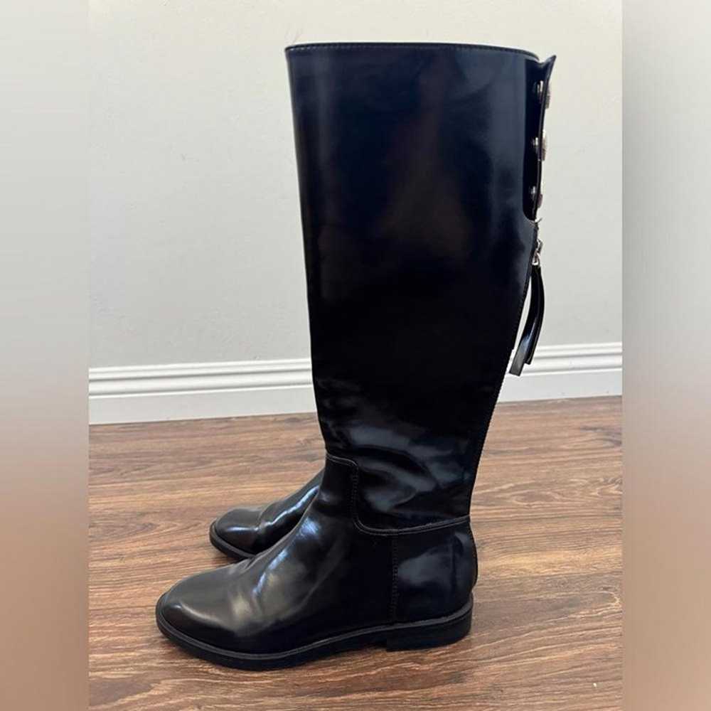 Zara Shiny Black Riding Boots - image 5