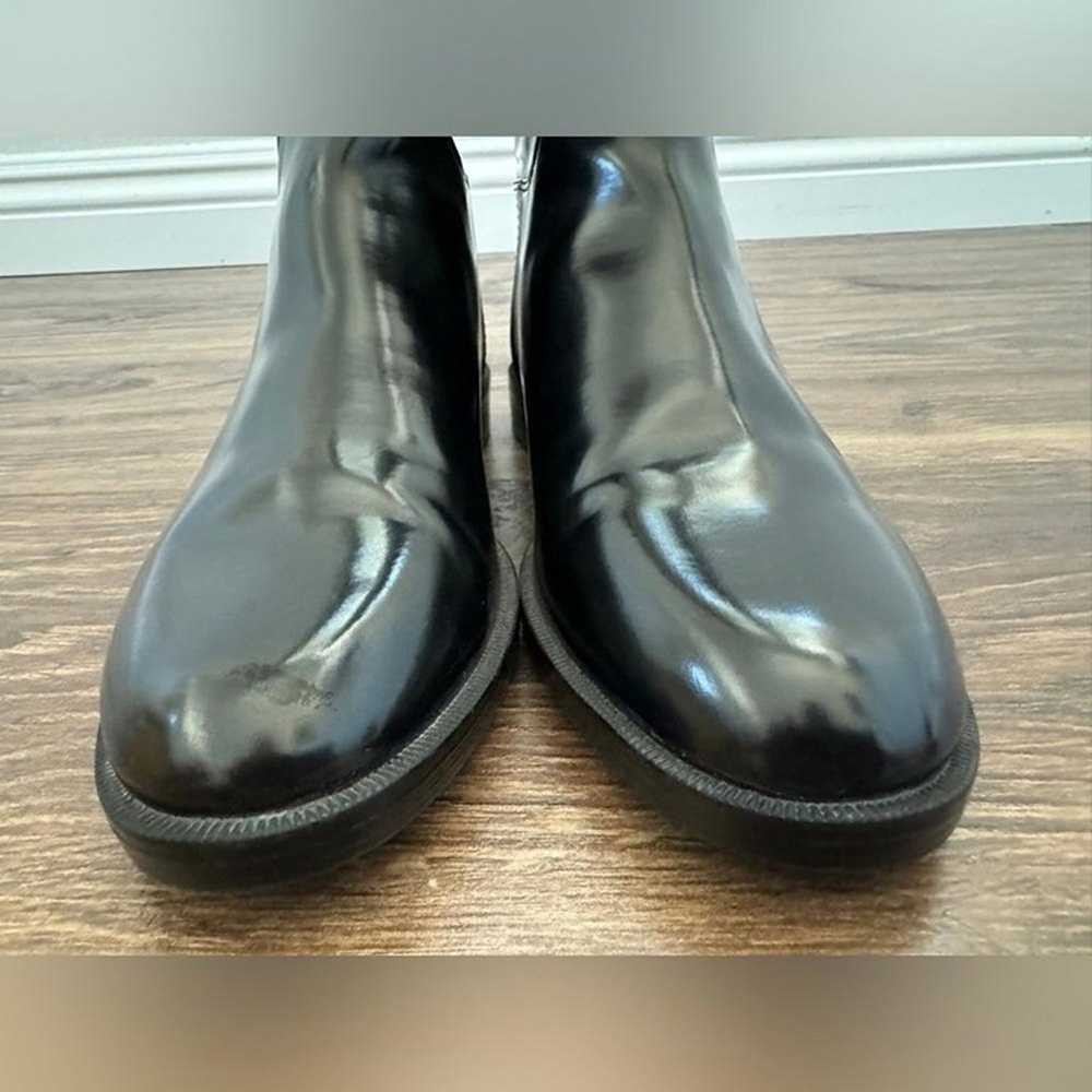 Zara Shiny Black Riding Boots - image 6