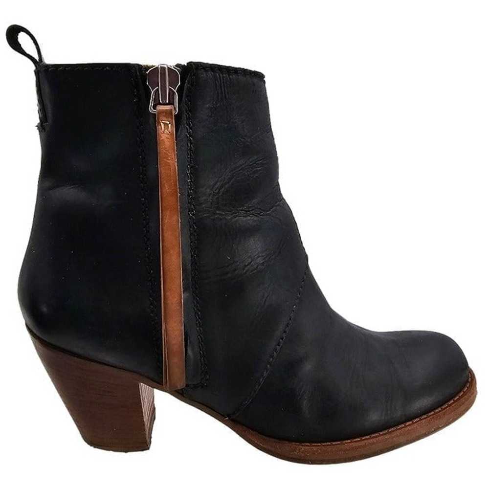 Acne Studios Womens 40 Black Leather Pistol Boots… - image 3