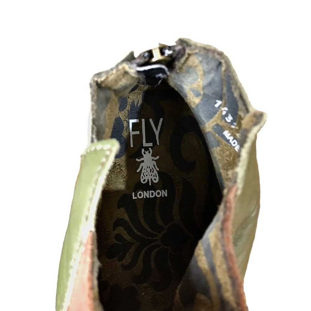 Fly London Gena Leather Suede Colorblock Cone Hee… - image 12