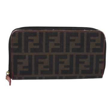 Fendi FENDI Zucca Canvas Long Wallet Black Brown … - image 1