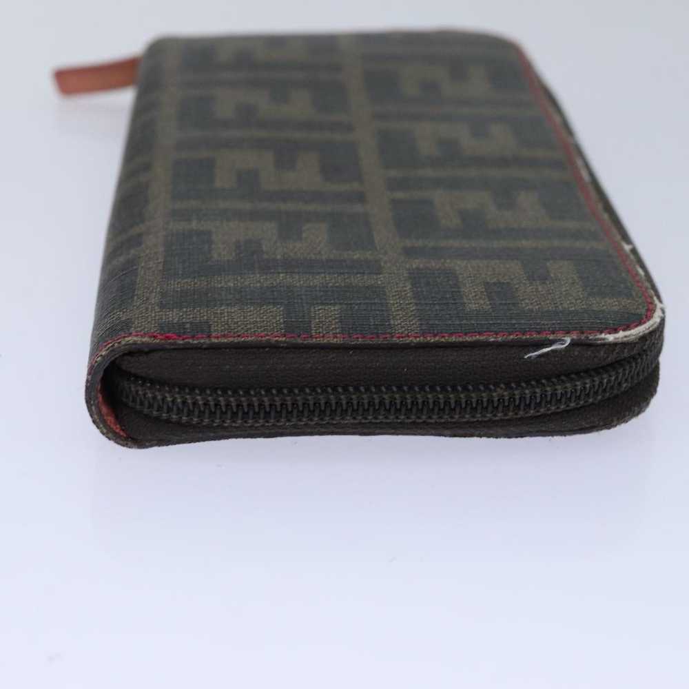 Fendi FENDI Zucca Canvas Long Wallet Black Brown … - image 3