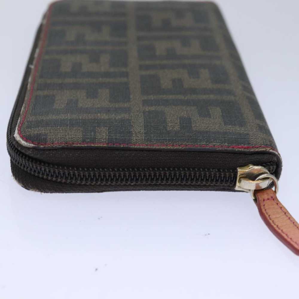 Fendi FENDI Zucca Canvas Long Wallet Black Brown … - image 4